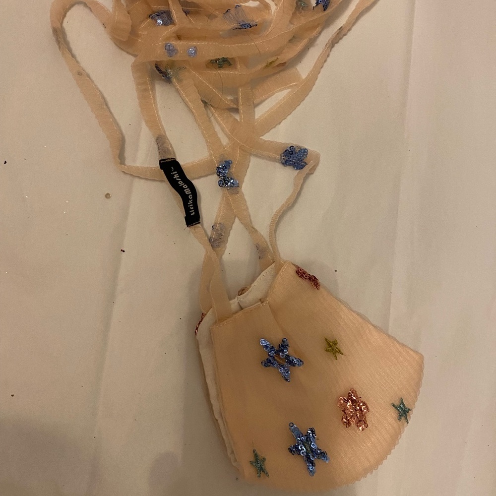 Rare Lirika Matoshi Star Sequin Face Mask